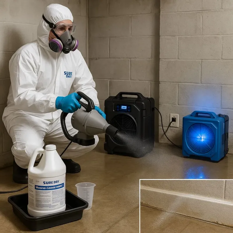Sanitization and Odor Removal process in Fishersville, VA